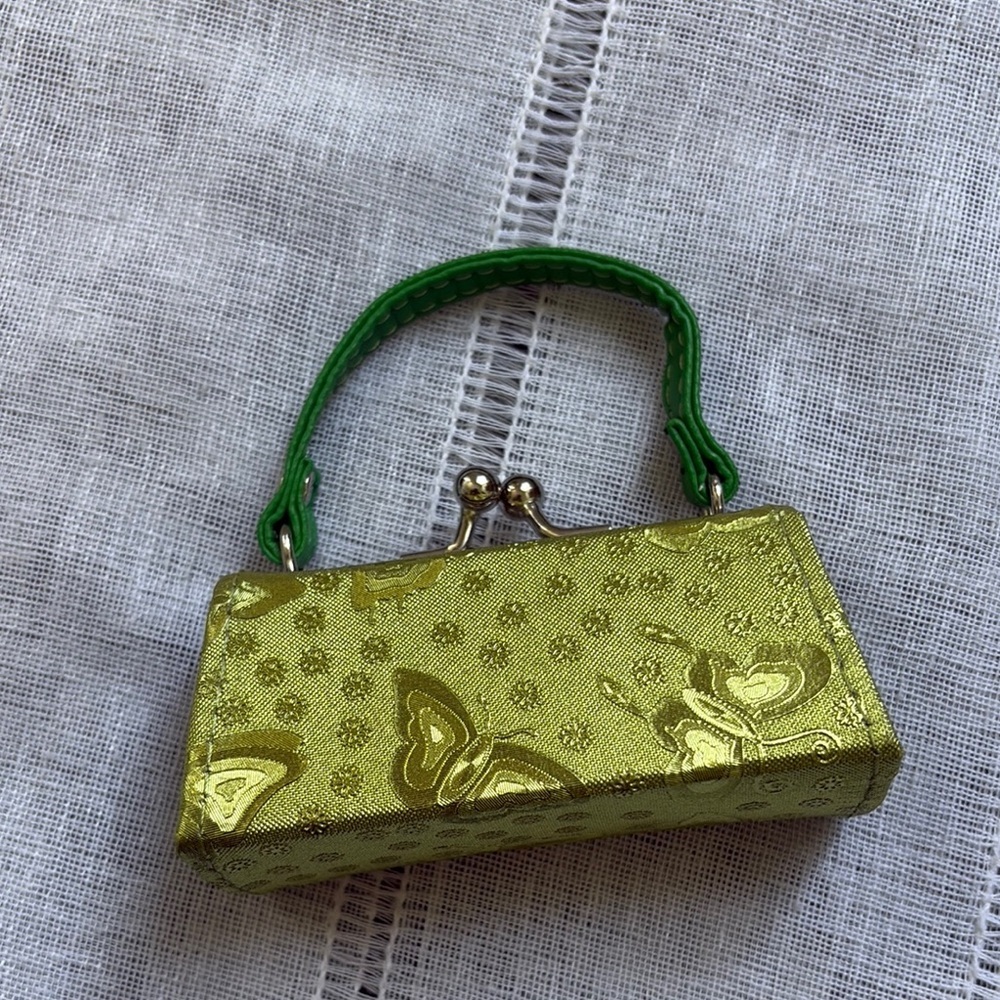 Tik.Tok Green Mini Bag with Butterfly Design - Picture 3 of 12